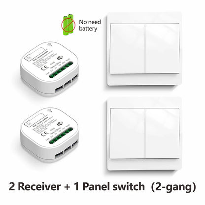 Tuya Smart life WiFi and 433MHz Light Switch,Wall Panel Switch No Need Battery,110V 220V 16A Mini Module, for Alexa Google Home